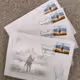 Postage stamp Russian warship - old