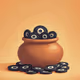 Pot of coins