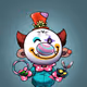 pretty mischievous clown