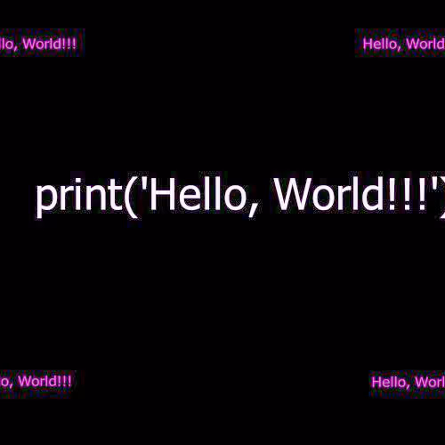 Print ('Hello, World!!!') V3