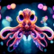 Psychedelic Baby Octopus by Ai - old