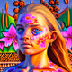 Psychedelic Flowers Girls