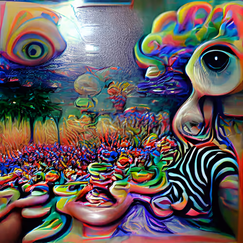 Psychedelic Zoo Animals