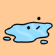 Puddles.