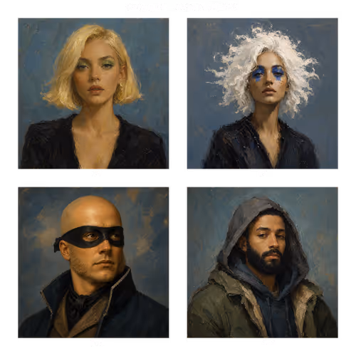 Punks in Oil  Series 01 (0 to 99)