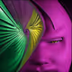 Purple face
