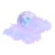 purple moon & cloud