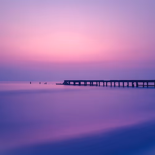 Purple sea.