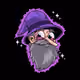 Purple Wizard Hood 