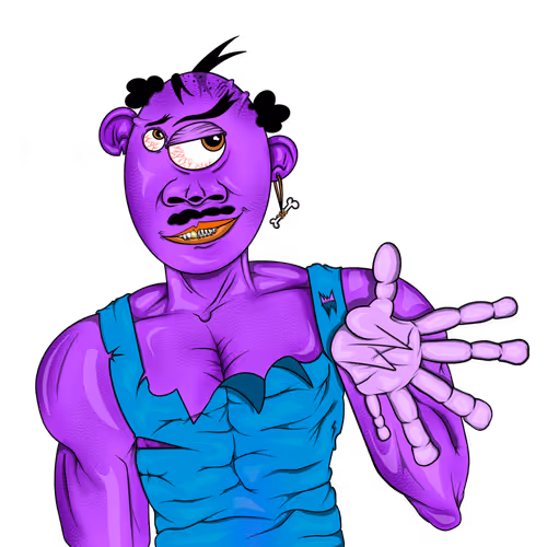 Purp The Bone Monster - old - old