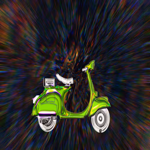 Pyschedelic Scooters - old