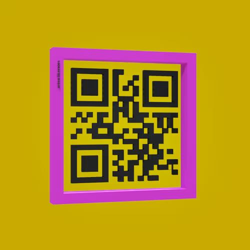 qr crypto art - old