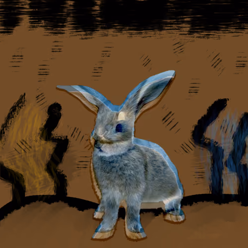 Rabbit in the dark
