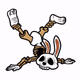 rabbit skeleton fainted