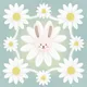 Rabbit with flowers