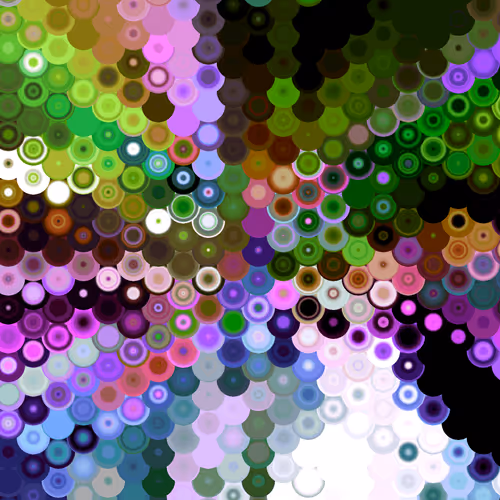 Radial Hex Multicolor