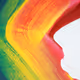 Rainbow color gradient, abstract art - old