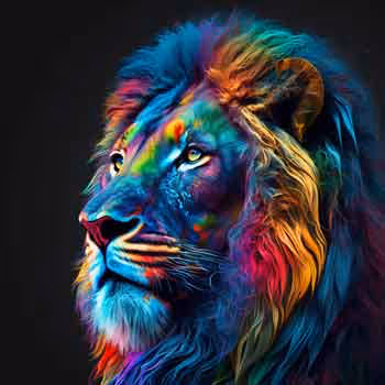 Rainbow Night Lions