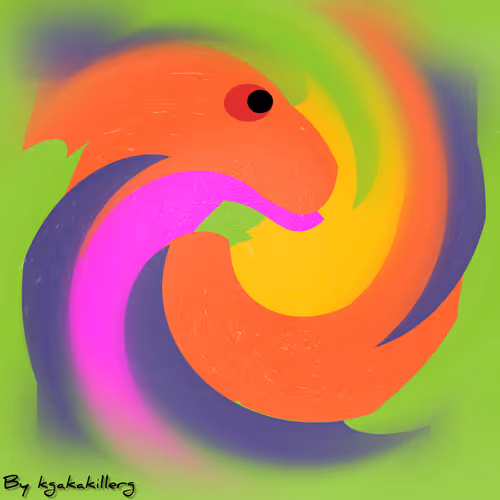 Rain bow dragon
