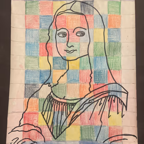 Rainbow Mona Lisa