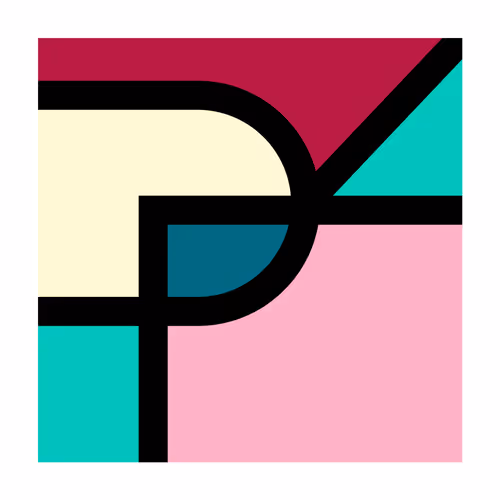 Random Pattern Of Shapes With Random Colors