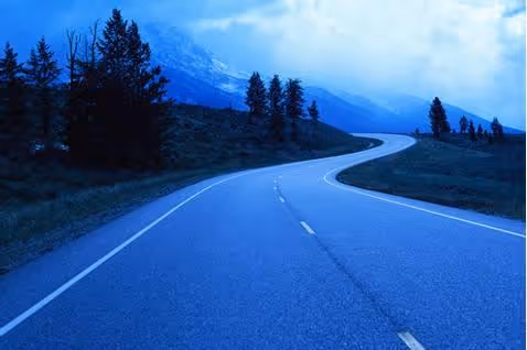 Random Walk on the Blue Roads - old