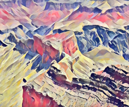 Rare Arid Desert Gouache