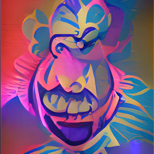 Rare collection of clown paintings