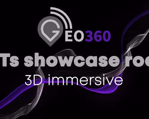 Showcase room - 3D immersive NFTs