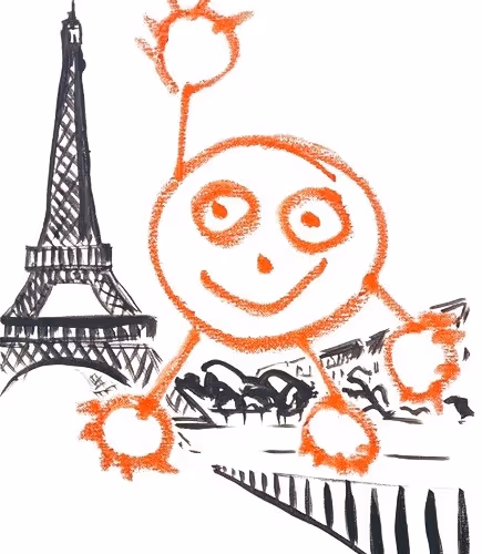 Red Boy and Blue Boy in Paris