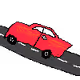 Red Ferrari Go Broom - old