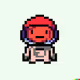 Red Pixel Astronauts