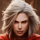Ai Generated Dark Fantasy Art: The Red Baroness