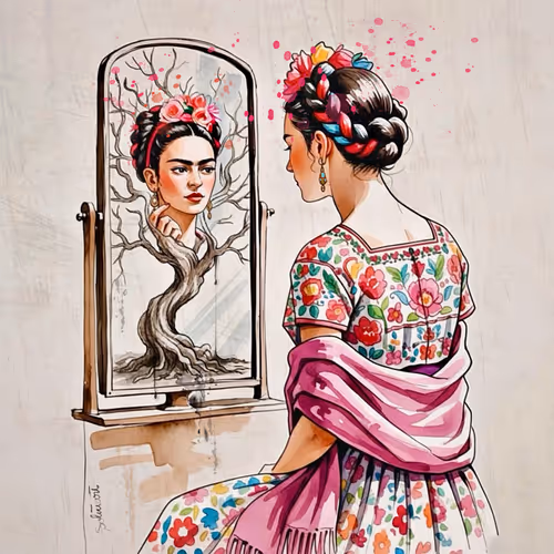 Reflections of a painted soul