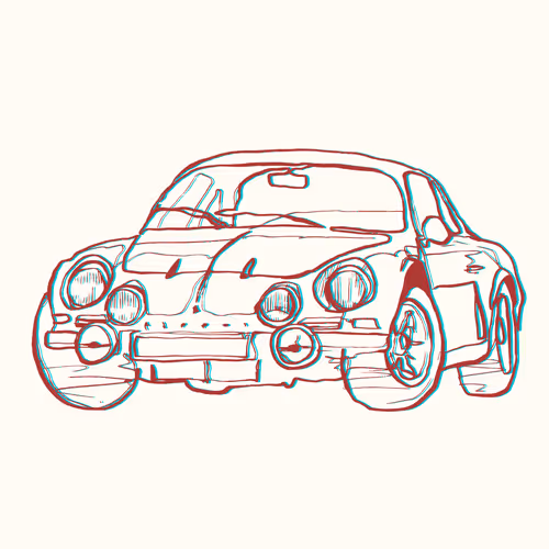 Retro Line Art - old