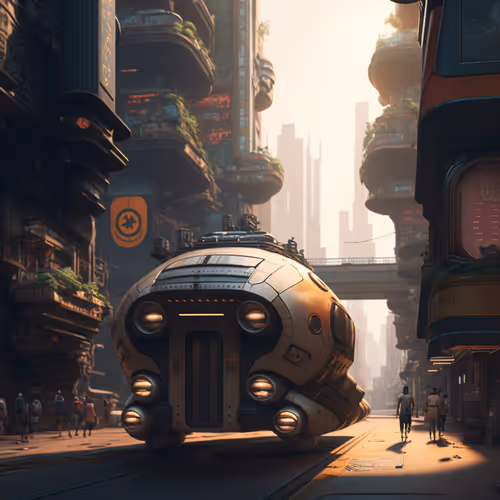 Retrofuturistic cities