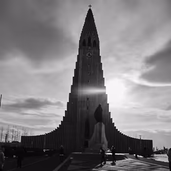 Reykjavik in Black and White