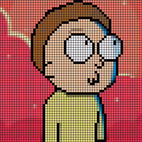 Rick and Morty Pixel Art