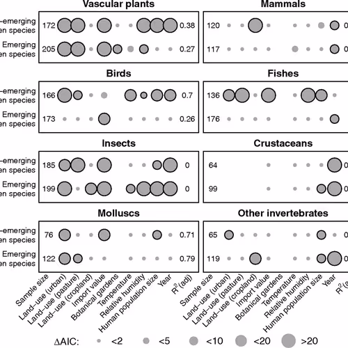 Rising alien spacies in the world
