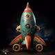Rocket toy collectibles.