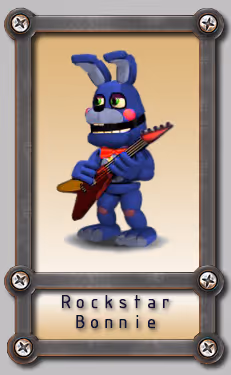 Rockstar Bonnie card. - old