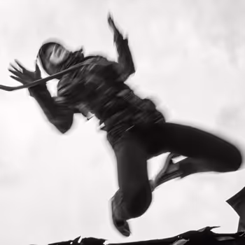 Rope jumping as freedom drink! A series of 12 photographs.