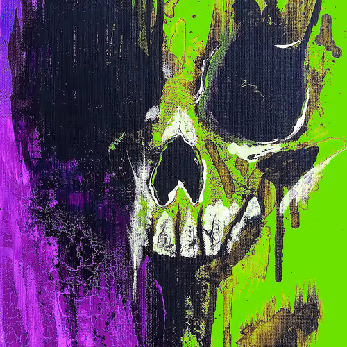 Rorchach Spot Style Skulls - old