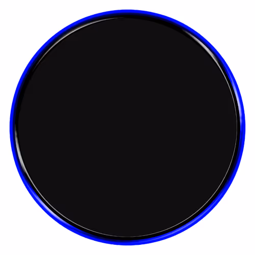 round 3d blank circles