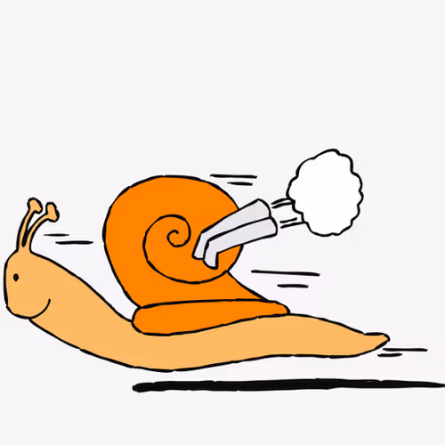 Running snail - old
