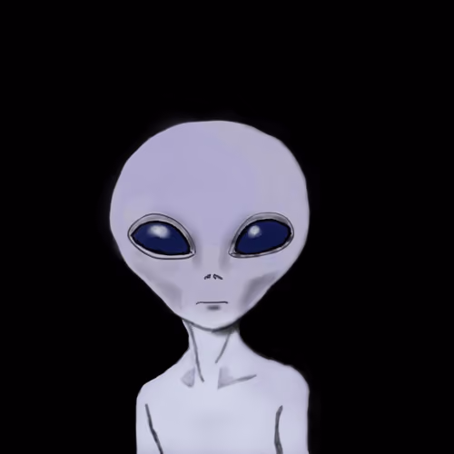 Sad Alien Invader - old