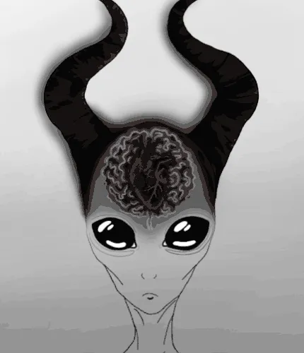 sad extraterrestrial alien