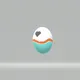 Three-color loving egg - old