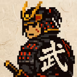 Samurai of Japanese Kanji