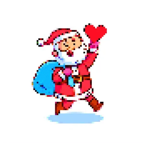 Santa Pixel Friends